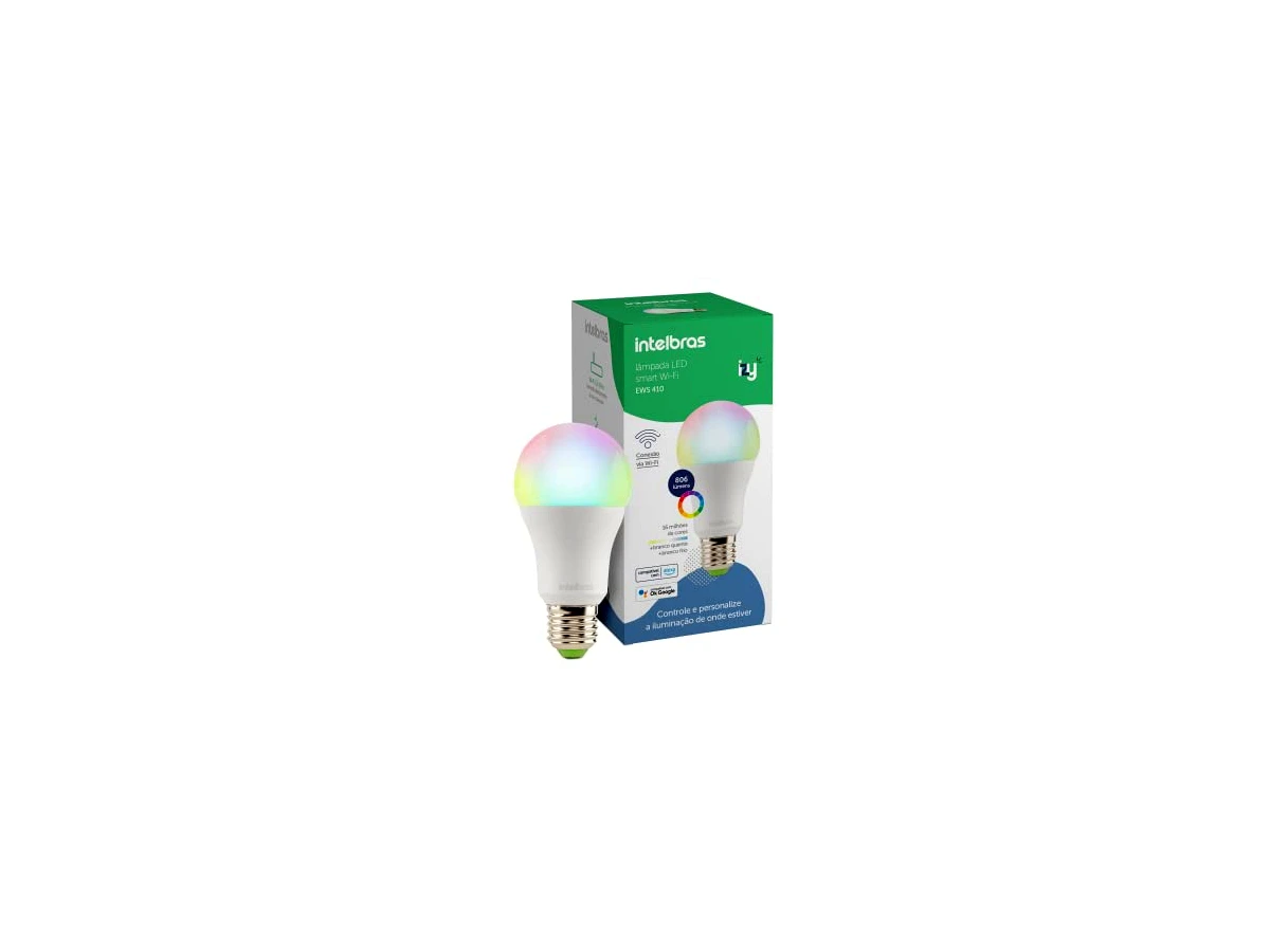Intelbras Smart Lâmpada Wi-Fi EWS 410 RGB 10W (Modelo 4639000)