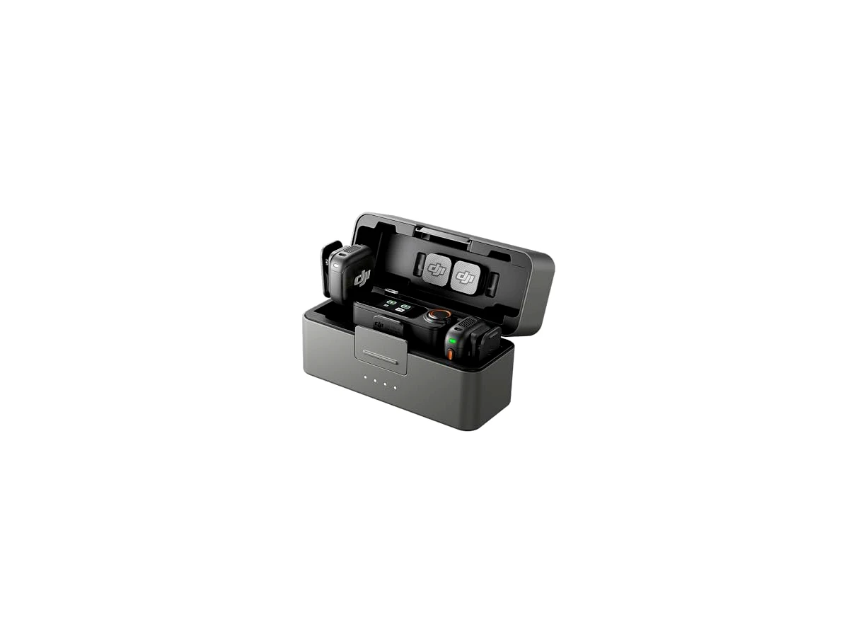 DJI Mic 3 (Kit Completo: 2 TX + 1 RX + Case de Carregamento)
