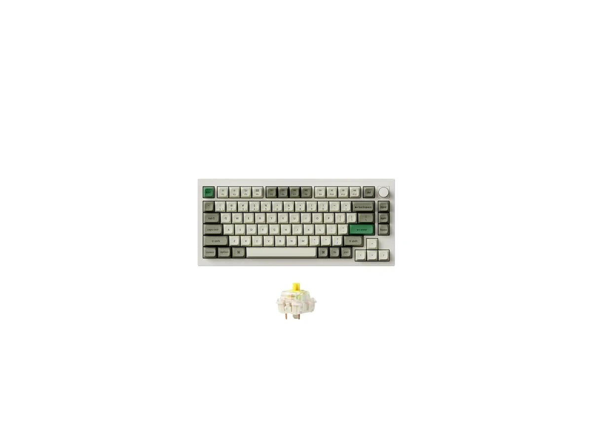 Keychron Q1 Max 75% Wireless Custom Mechanical Keyboard (Knob Version)